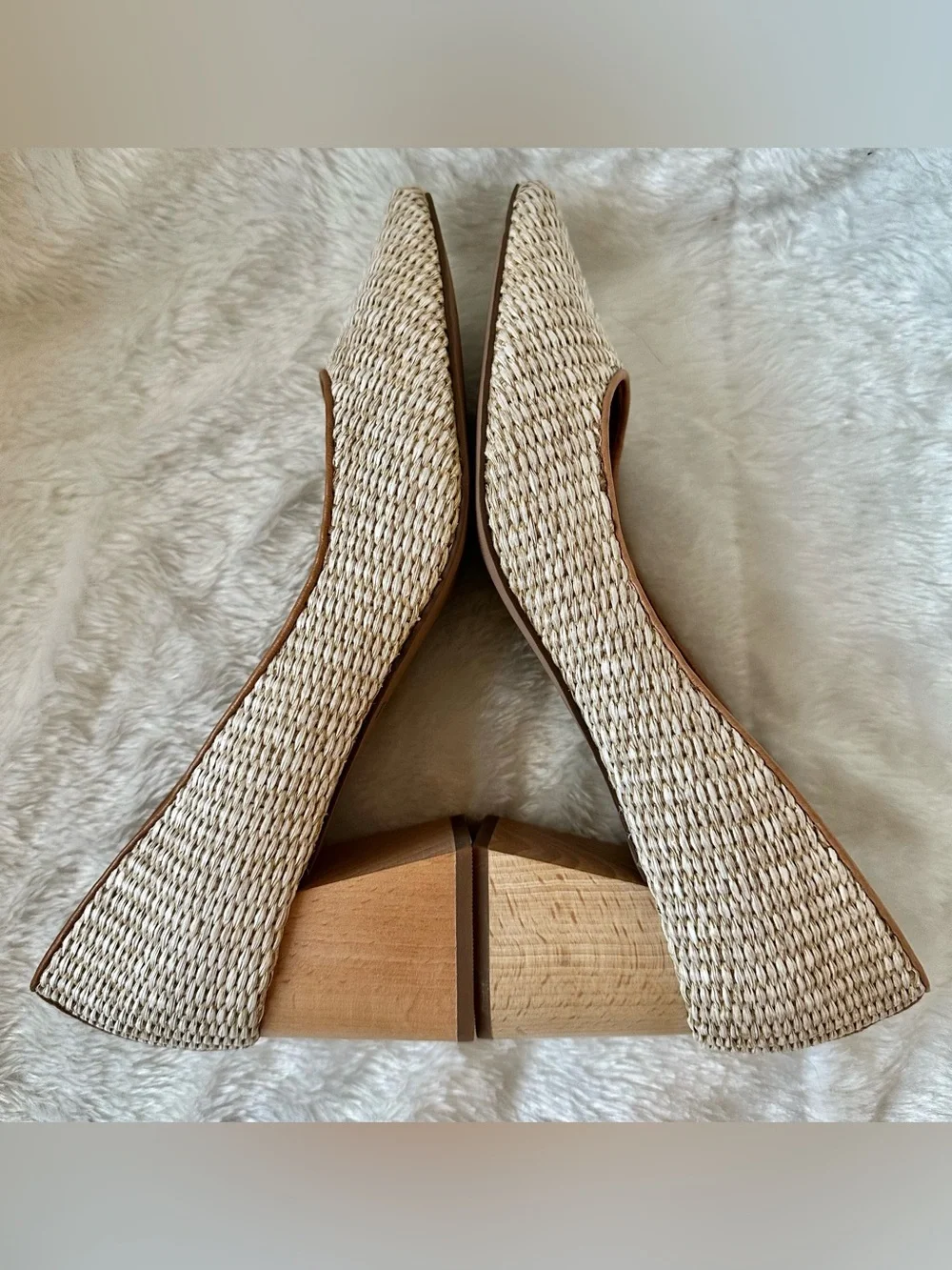 Kelsi Dagger The Pump Natural Raffia Heels